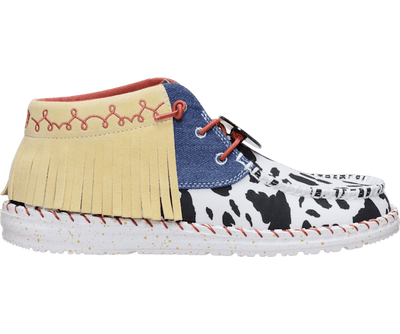 Wendy Mid Fringe x Disney Jessie - White Faded Denim