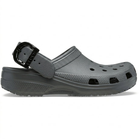 Classic Enamel Buckle Clog - Carbon