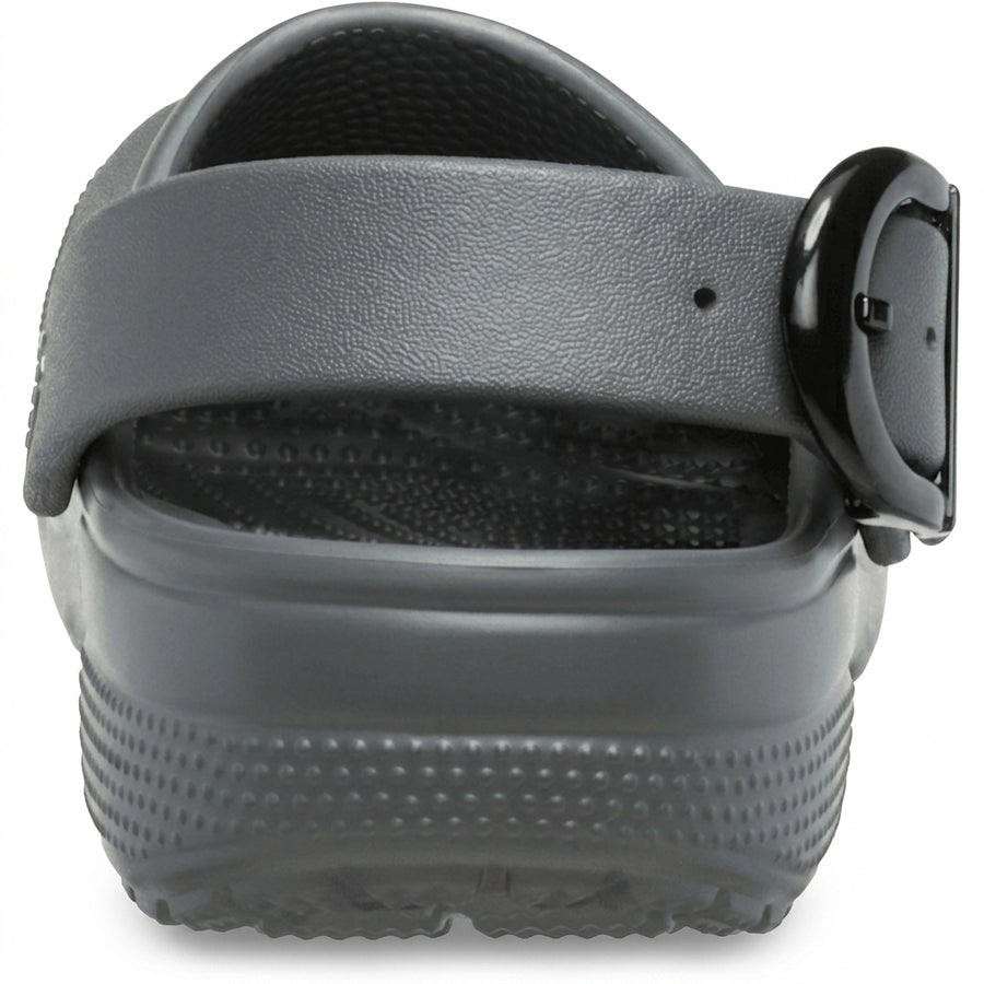 Classic Enamel Buckle Clog - Carbon