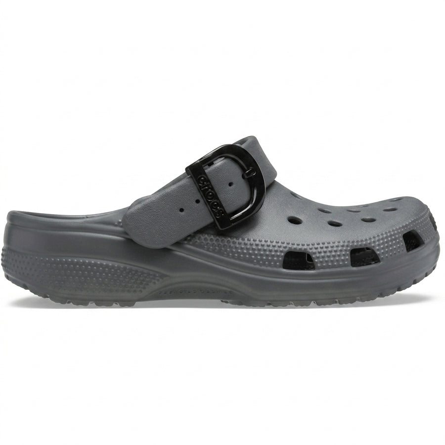 Classic Enamel Buckle Clog - Carbon