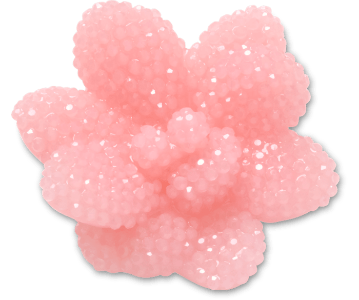 Beaded Pink Flower