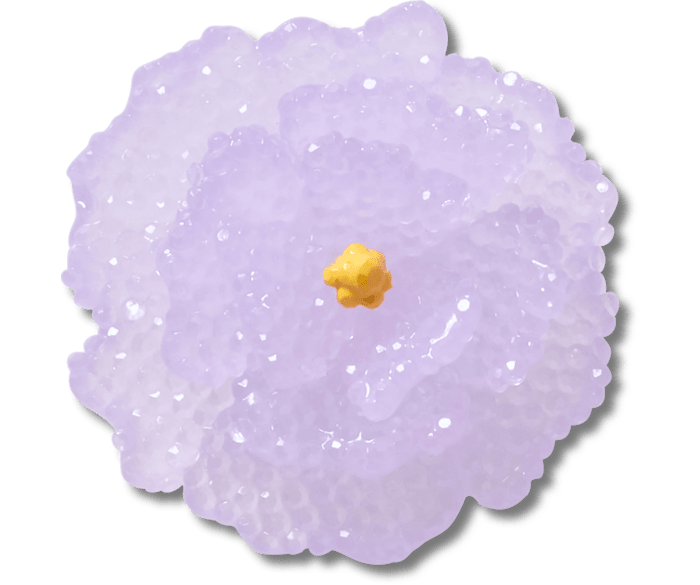 Beaded Purple Flower