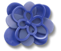 Blooming Dark Blue Flower