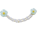 Blue Flower and Pearl Chain