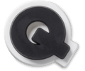 Bold Uppercase Letter Q