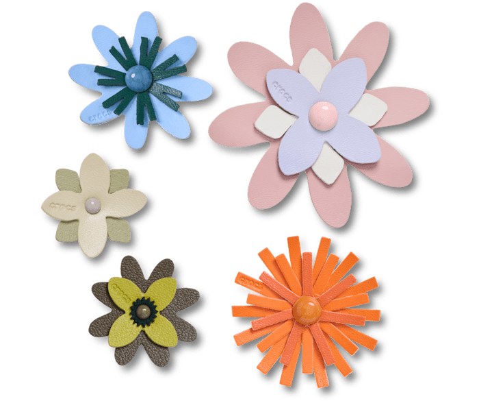Faux Leathe r Floral 5 Pack