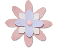 Faux Leathe r Pink Flower