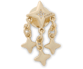Gold and Star Dangle