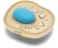 Gold and Turquoise Oval