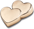 Gold Double Heart