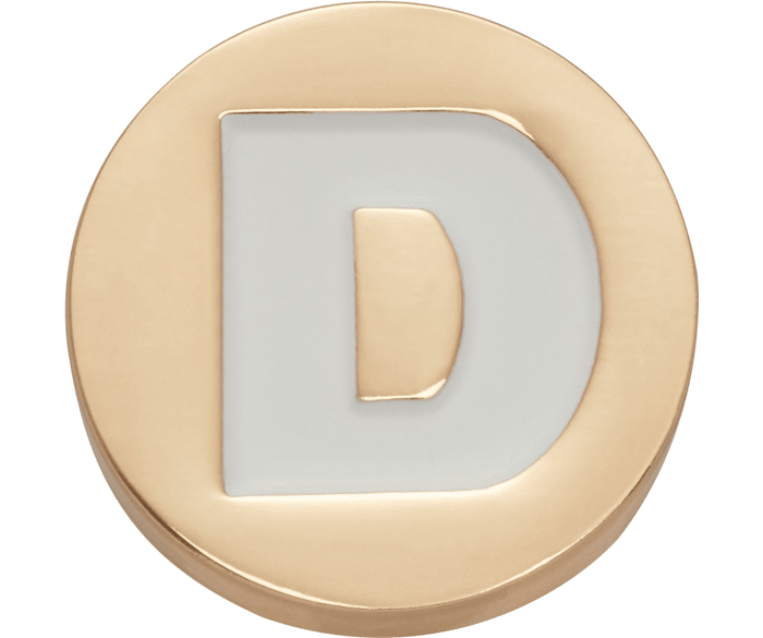 Gold Letter D