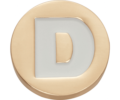 Gold Letter D