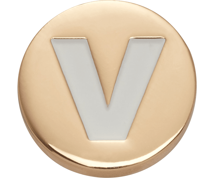 Gold Letter V