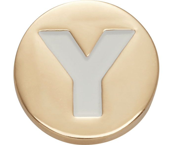 Gold Letter Y