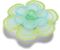 Green Mesh Flower