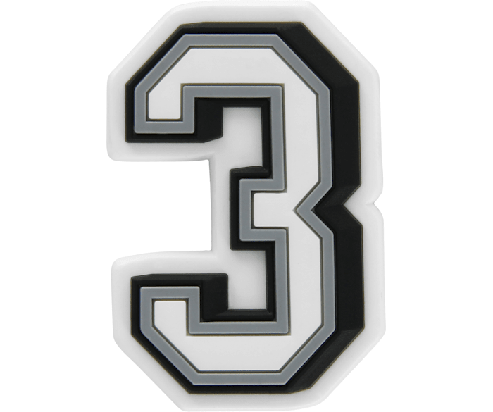 Jibbitz B&W Number 3