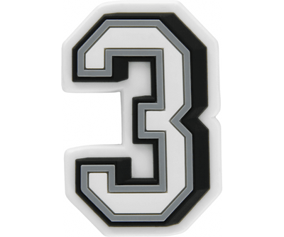 Jibbitz B&W Number 3