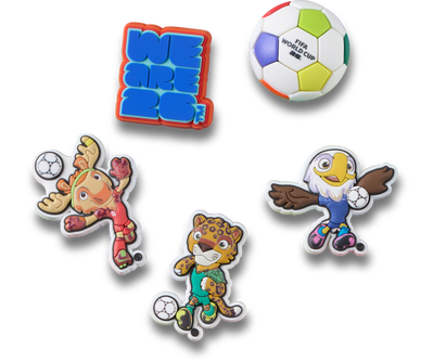 Lot de 5 Jibbitz FIFA World Cup 2026™