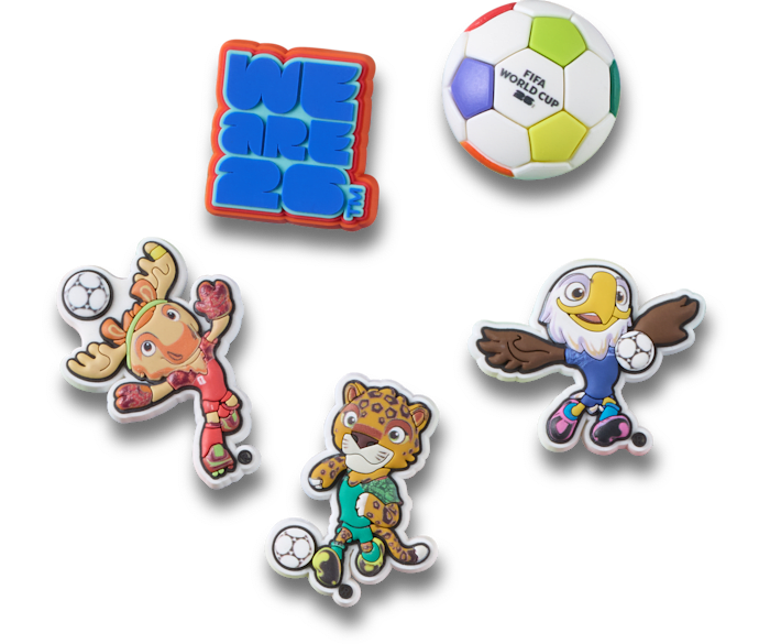 Lot de 5 Jibbitz FIFA World Cup 2026™