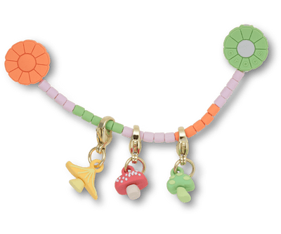 Pastel Floral Mushroom Chain