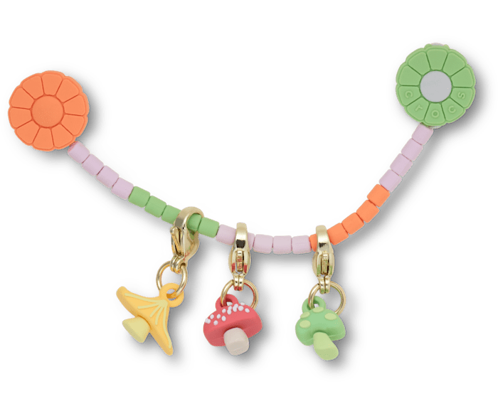 Pastel Floral Mushroom Chain