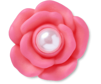 Pink Flower With Pearl Center