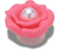Pink Flower With Pearl Center