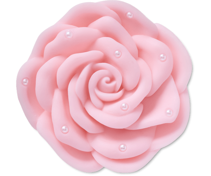 Pink Rose With Pearls