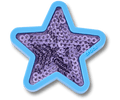 Purple Sequin Star
