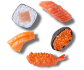 Realistic Sushi Dinner 5 Pack