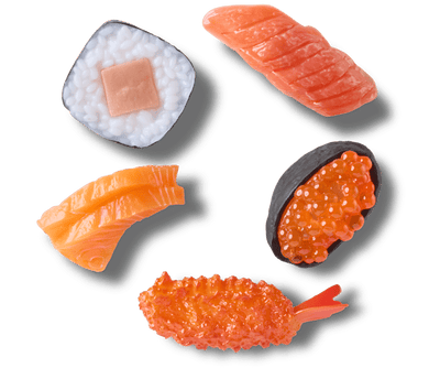 Realistic Sushi Dinner 5 Pack