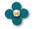 Retro Blue Spinner Flower
