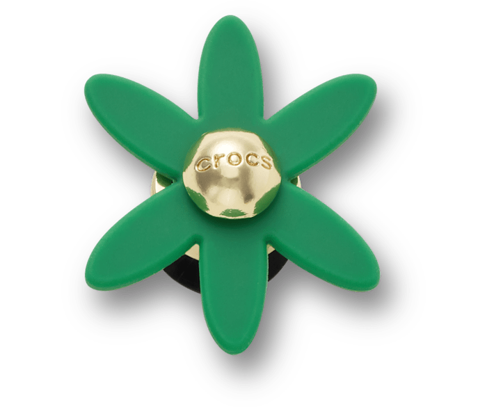 Retro Green Spinner Flower