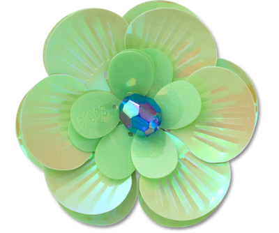 Sequin Green Flower