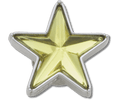 Silver and Green SMT Gem Star