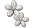 Silver Double Flower Cluster