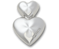 Silver Double Heart