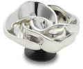 Silver Flower Swirl