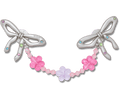 Silver Meta Flower Chain