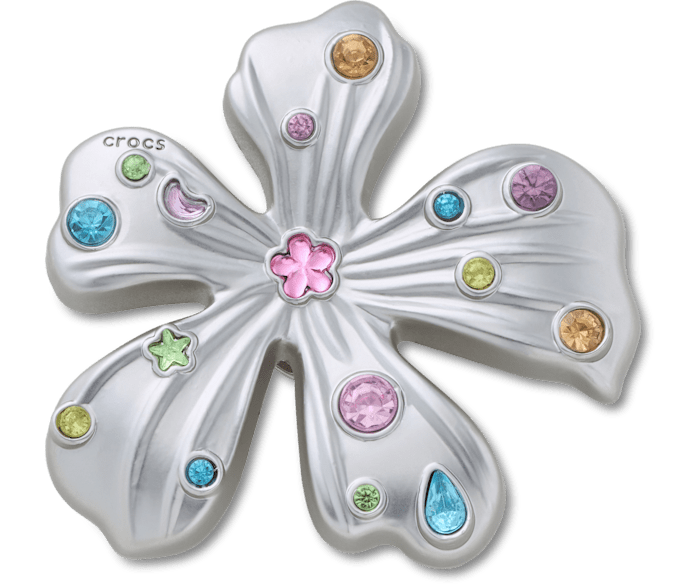 Silver Meta Gem Flower