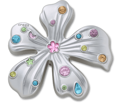 Silver Meta Gem Flower