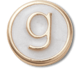 Tiny Pearlized Letter G