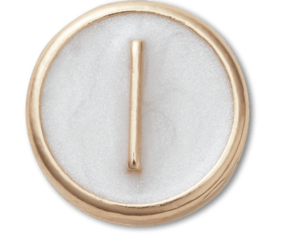 Tiny Pearlized Letter L