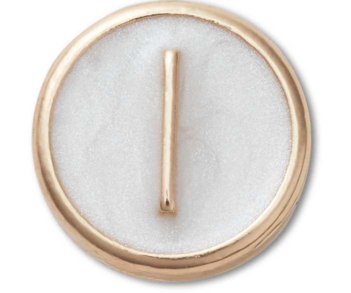 Tiny Pearlized Letter L