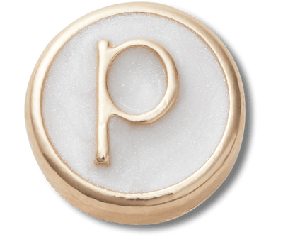 Tiny Pearlized Letter P