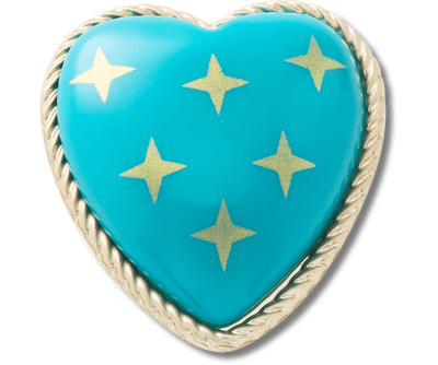 Turquoise and Gold Heart