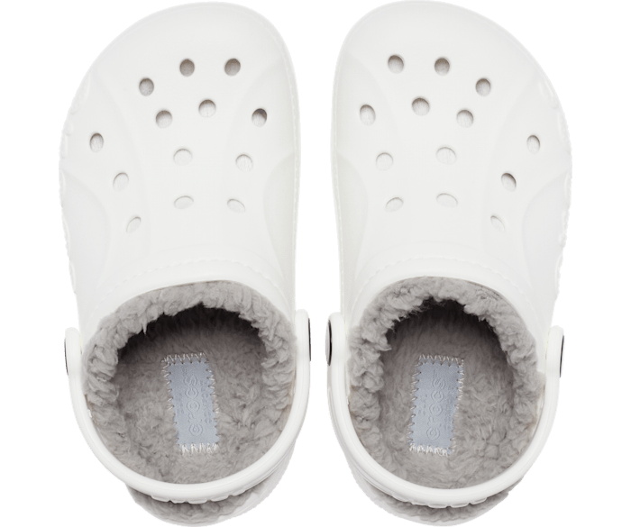 Kids' Baya Lined Clog - Blanc/Gris Clair
