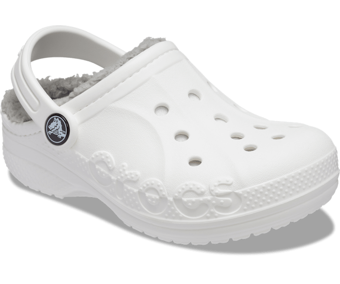 Kids' Baya Lined Clog - Blanc/Gris Clair