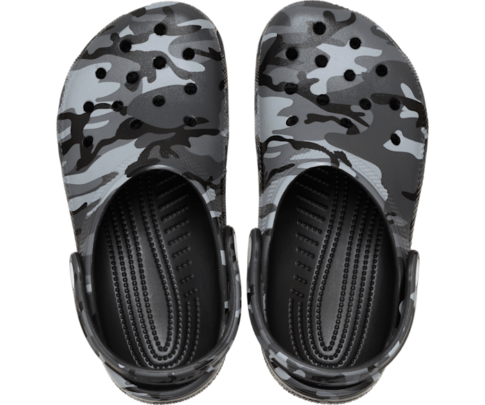 Kids' Classic Camouflage Clog - Noir/Gris Ardoise