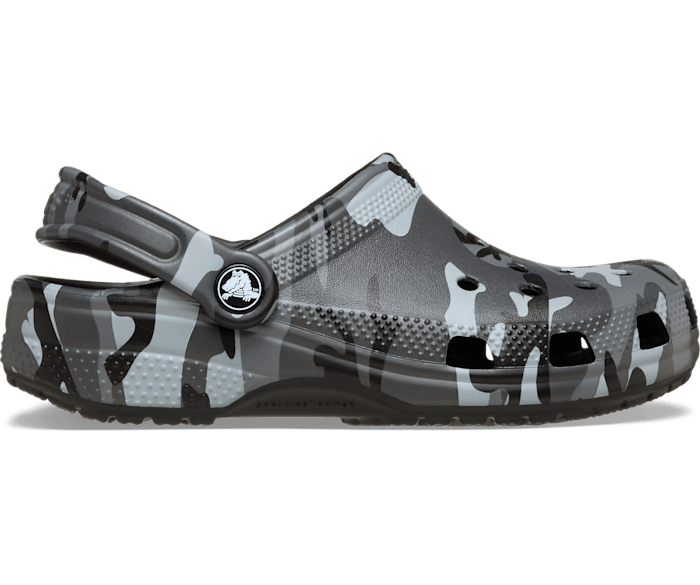 Kids' Classic Camouflage Clog - Noir/Gris Ardoise